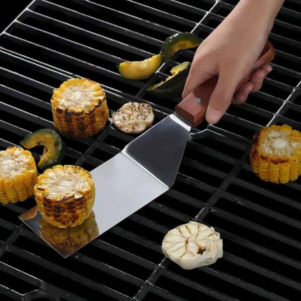Stainless Steel Slanted Spatula, Kitchen Tools & Accessories, Multifunctional for Steak, Pizza, Cake BBQ, Pan Cooking & Home Use