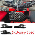 Car Turn Signal Wiper Lever Switch Cover Carbon Steering Steering Wheel Headlight Switch Trim For BMW 3 4 5 6 7 Series X1X3X5X6