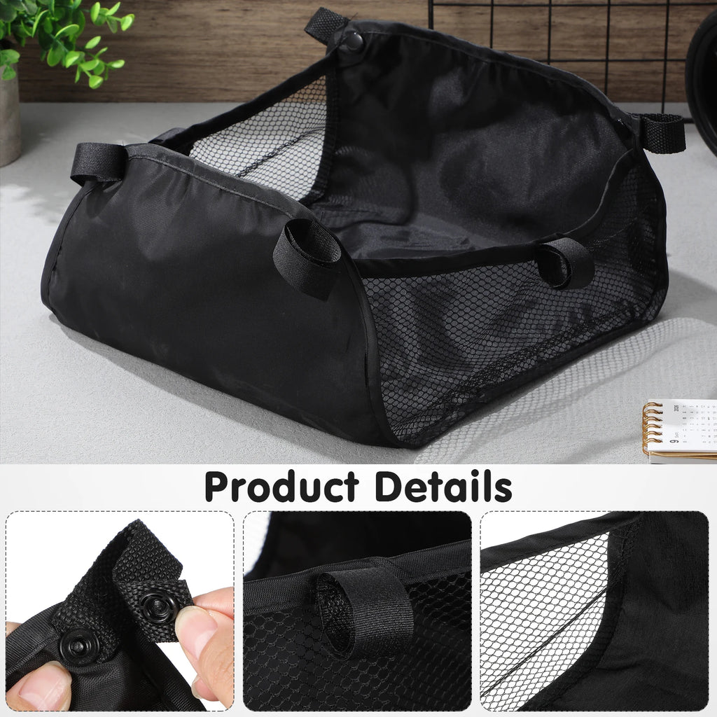 Infant Stroller Storage Bag Heavy Duty Wear Resistant Oxford Cloth Spacious Compartment Fits Most Strollers Stroller Bottom