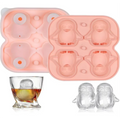 Ice Cube Tray,Silicone Ice Cube Tray with Lid,Penguin Ice Cube Trays for Whiskey Cocktails Gin Beer Juice, DIY Ice Cube Mold