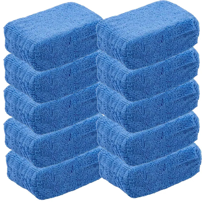 1/20pcs Car Wax Applicator Pads Microfibre Polishing Sponges Soft Auto Detailing Waxing Sponge Cleaning Foam Car Paint Care Pad