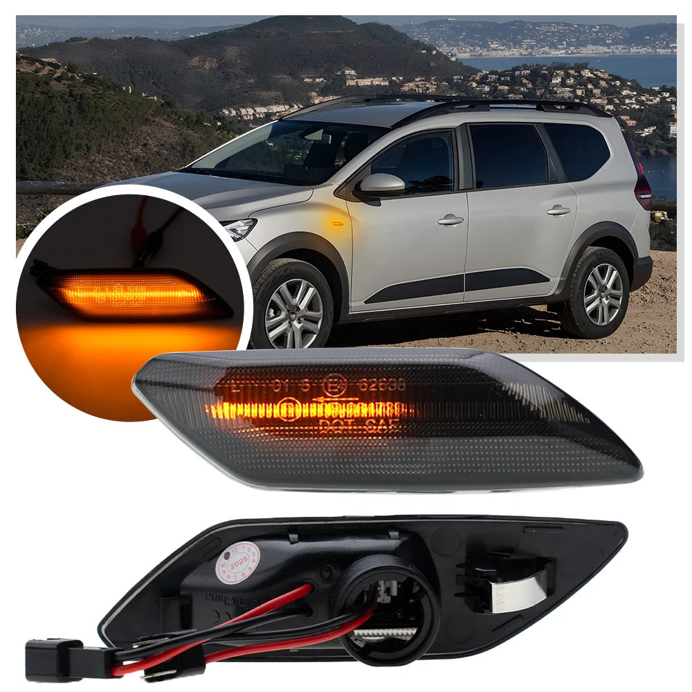 For 2021+Dacia Sandero Stepway MK3 Jogger Logan Renault Taliant LED dynamic Turn Signal Lights Indicator side marker Lamp