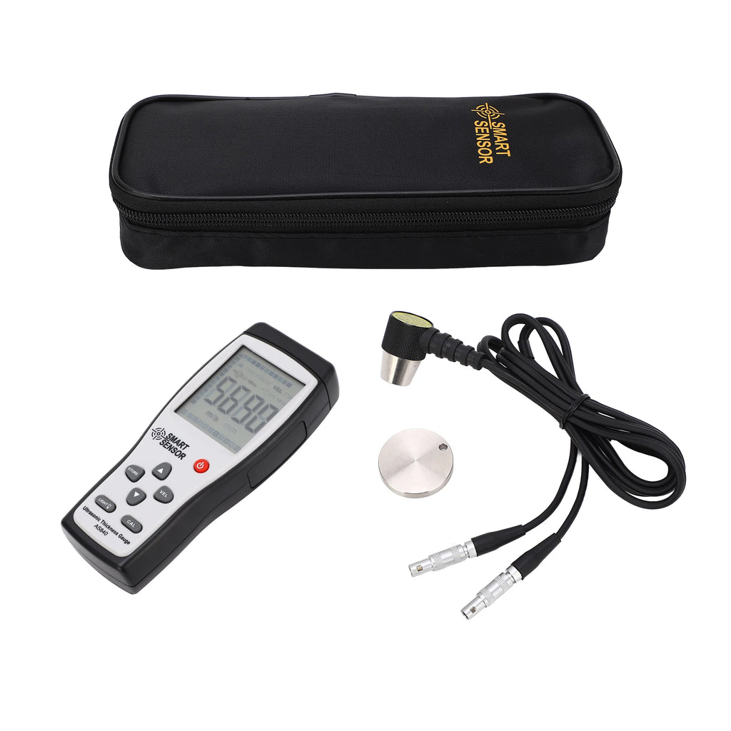 SMART SENSOR Digital Ultrasonic Thickness Gauge Sound Velocity Meter Metal Depth Tester AS840 Ultrasonic Thickness Gauge