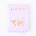 Fashion Passport Protective Cover World Pattern Travel Passport Holder Wallet Gift PU Leather Card Case Cover Unisex Storage Bag