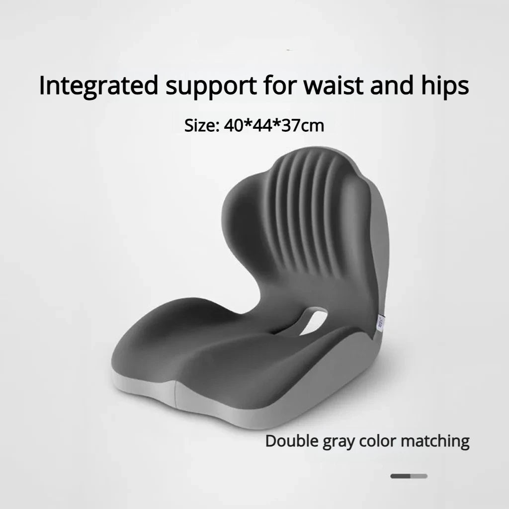 Lumbar Support Memory Foam Cushion - 2026 New Ergonomic Pressure Relief Pad for Sedentary Posture Correction