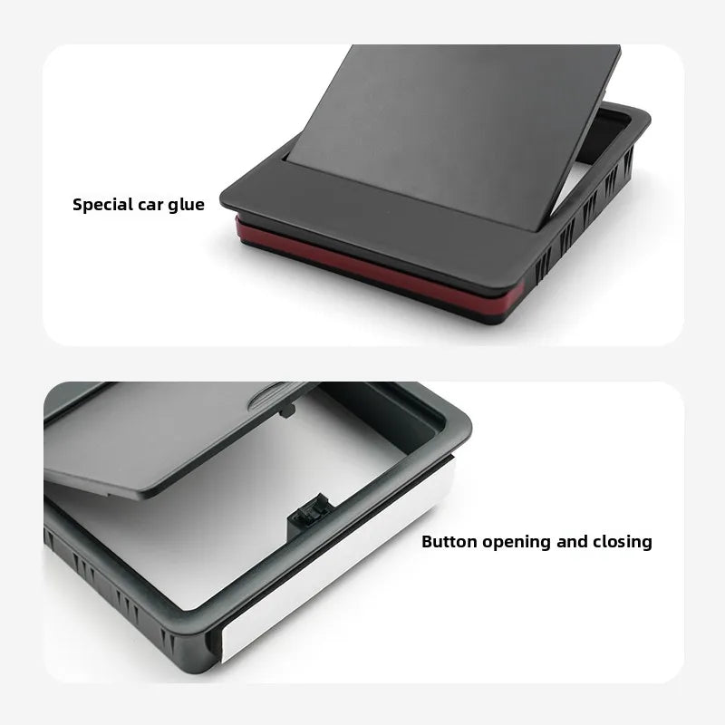 For Tesla Model 3 2017 2018 2019 2020 2021 2022 2023 Car Center Console Tidying Tray Armrest Case Hidden Storage Box Accessories