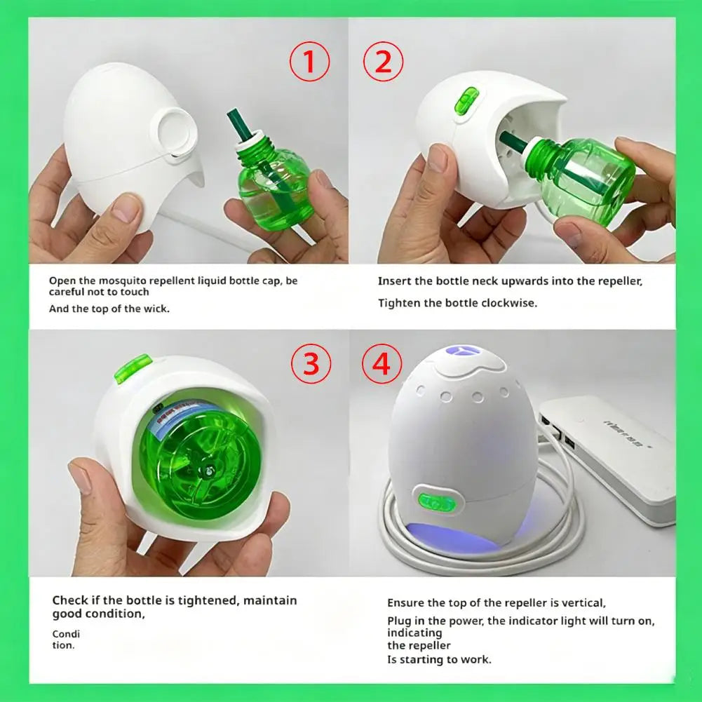 USB Car Electric Mosquito Repellent Device Mobile Plug-In Heater Home Universal Mosquito Control Incense for Vehicle Safety