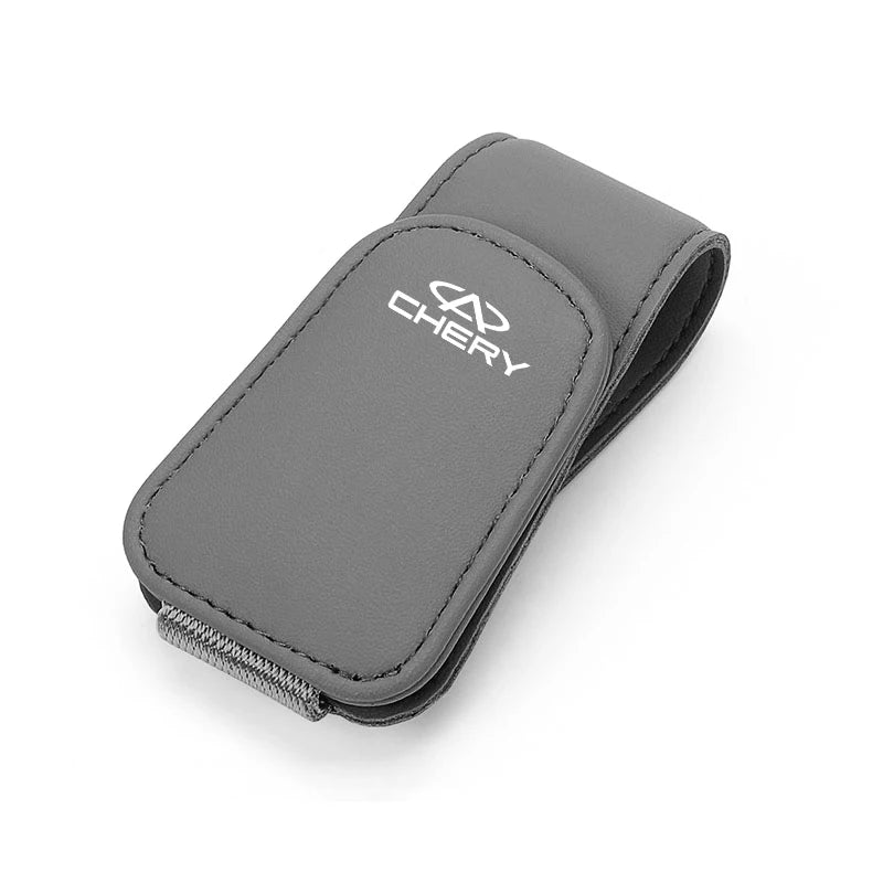 Car Interior Glasses Clip Leather Storage Holder Accessories For Chery EQ7 E3 Tiggo 7 QQ 5x Pro 4 3 Fulwin 2 X1 5 8 T11 Arrizo 6