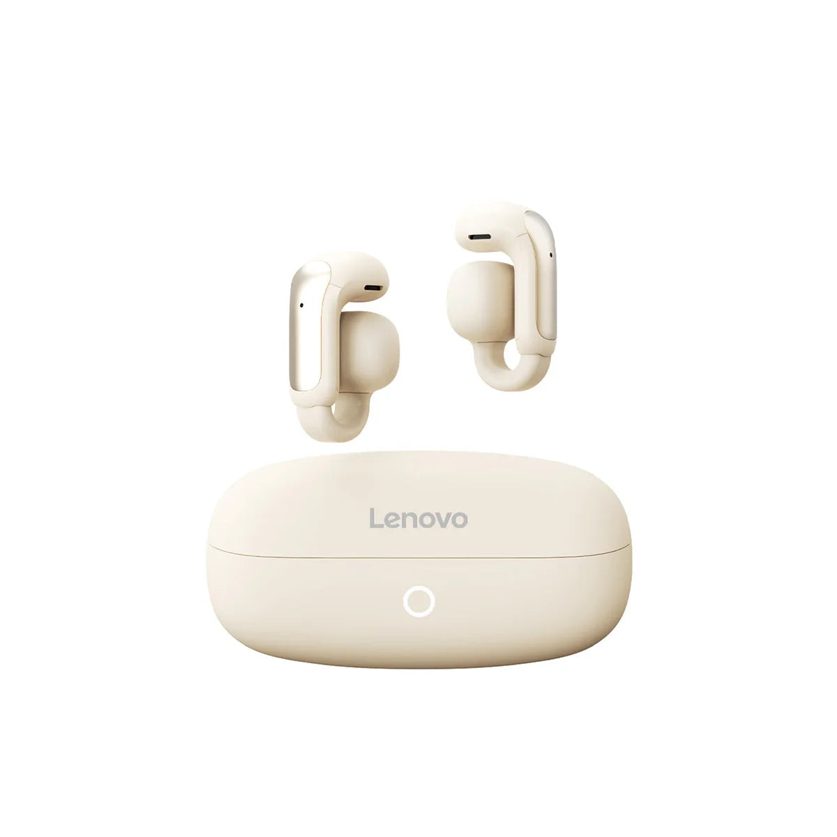 Lenovo Bluetooth 5.4 Ear Clip Headphones Human Ear Design, ANC Noise-Canceling Long Battery Life Low Latency Earphones Earbuds