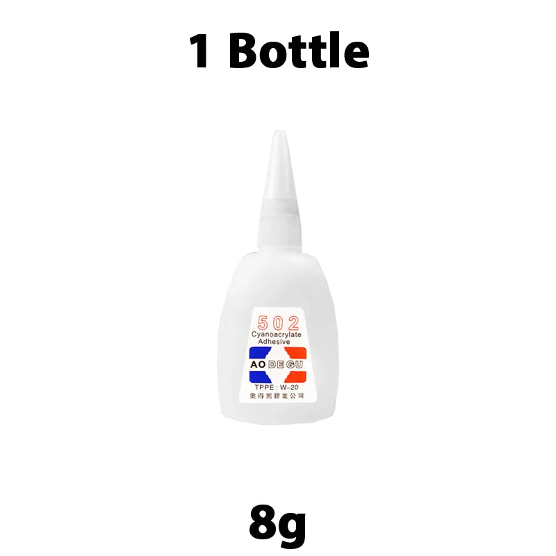 1/3/10PCs 502 Super Glue Instant Quick-Drying Cyanoacrylate Adhesive for Leather Rubber Wood Metal Strong Bond Liquid Glue Tool