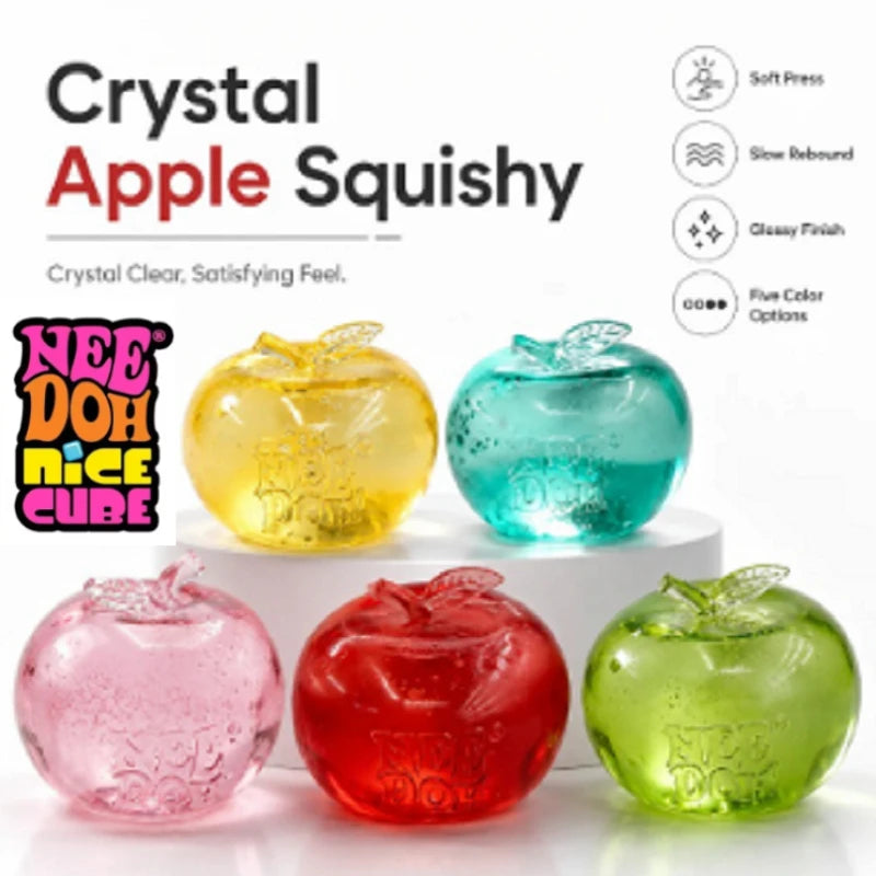 NeeDoh Apple Maltose Press Relaxation Toys, Soft and Will Rebound Slowly, Help Relieve Stress, Sensory Toy Gifts.