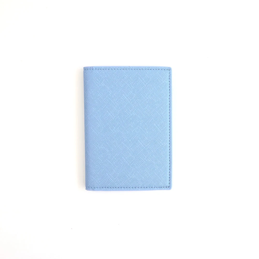 Customized letter PU leather passport holder ID protection case, loose change bank card storage bag, travel passport bag