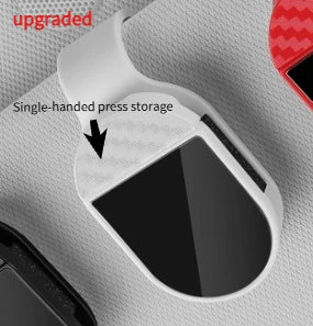 BLALION Car Sun Visor Clip Glasses Cards Case Auto Sunglasses Visor Glasses Holder Sunglasses Bracket Holder PU Glasses Support