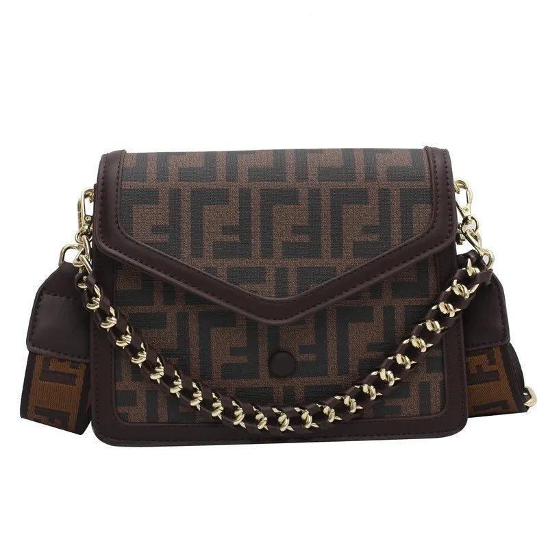 2026 Spring New Arrival: Retro Letter Print Crossbody Bag - Stylish Mini Shoulder Bag for Women