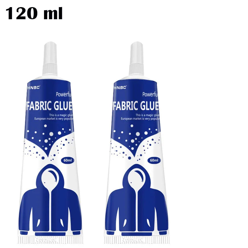 3/15/60/120ml Fabric Adhesive with Patch - Fast drying waterproof strong bonding seam repair adhesive for garment textiles
