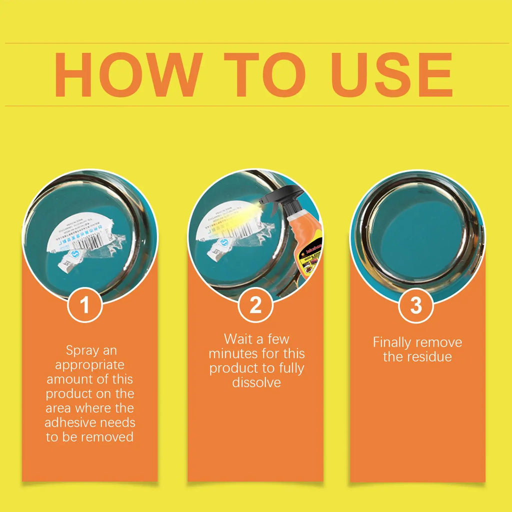 120ml Glue remover Sticker Remover Spray Multifunctional Adhesive Remover Glue Cleaner Double-sided adhesive tape Remover Liquid