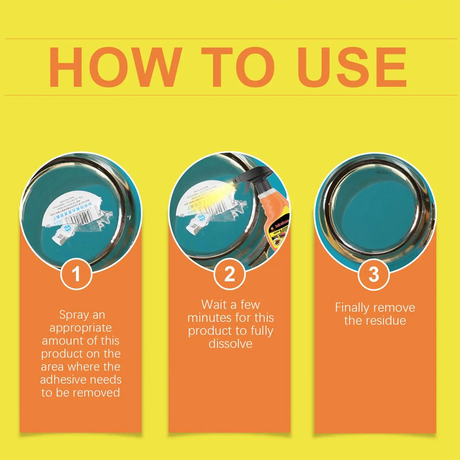 120ml Glue remover Sticker Remover Spray Multifunctional Adhesive Remover Glue Cleaner Double-sided adhesive tape Remover Liquid