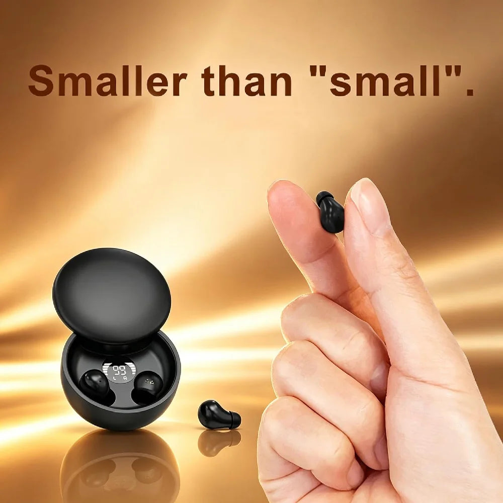Mini Invisible Bluetooth Earbuds,Ultra-Light Comfort Fit Sleep Headphones for Side Sleepers,Mini Noise Blocking Sleep  Earphones