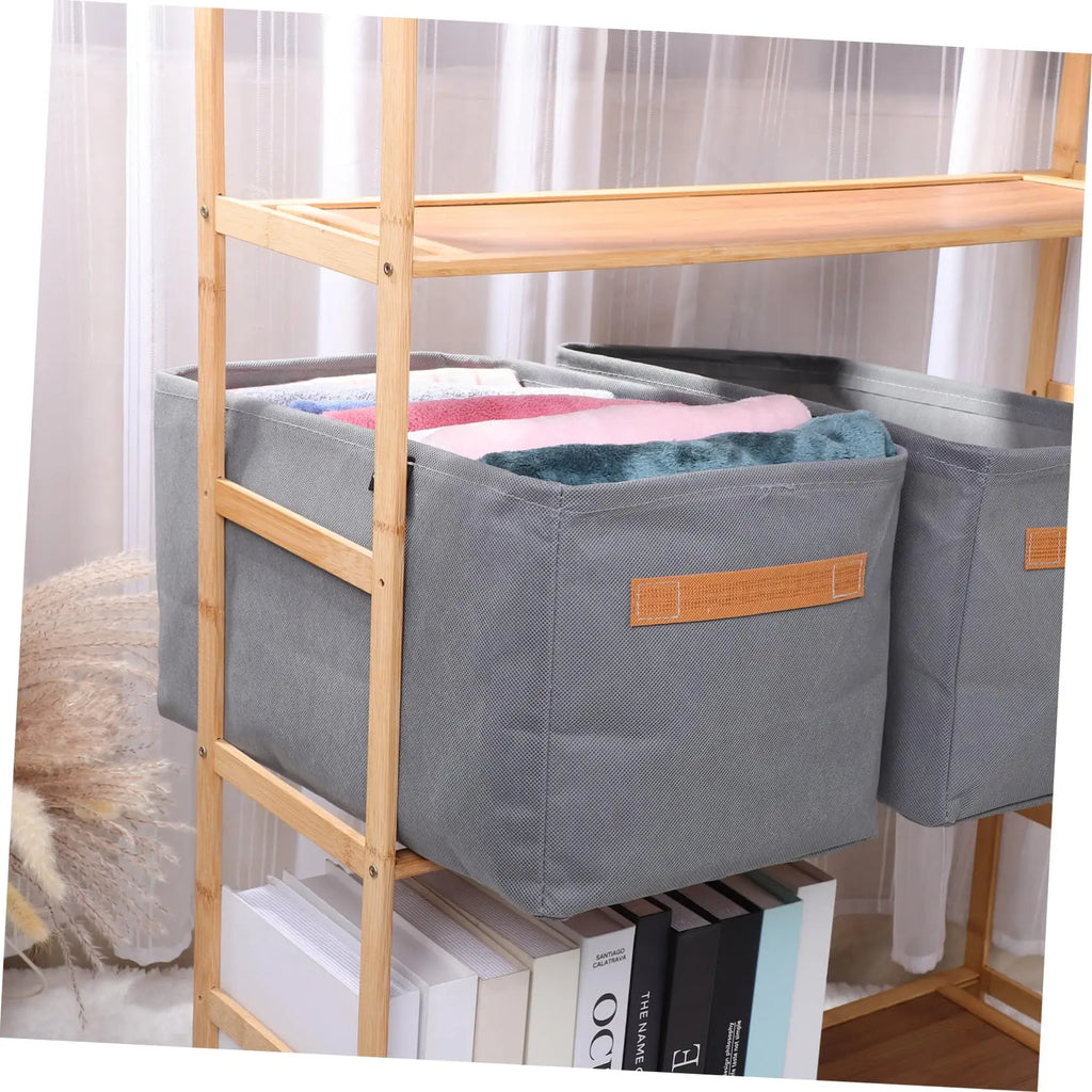 Steel Frame Clothes Storage Box Foldable Fabric Wardrobe Organizer Open Top Drawer Bin for Sweaters Pants Closet Organization