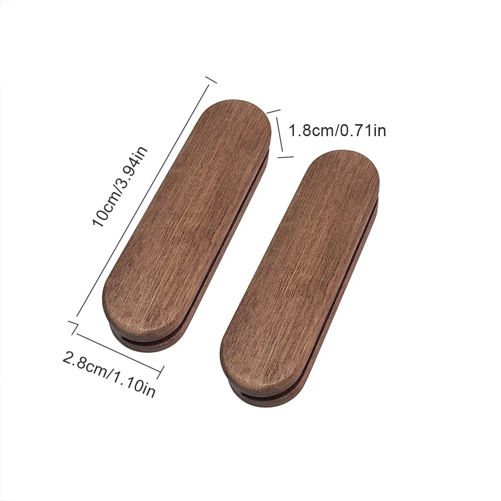 Outdoor Grill Pan Handle Anti Scald Solid Wooden BBQ Handle Bayonet Adjustable Heat Resistant Insulated Grip Replacement