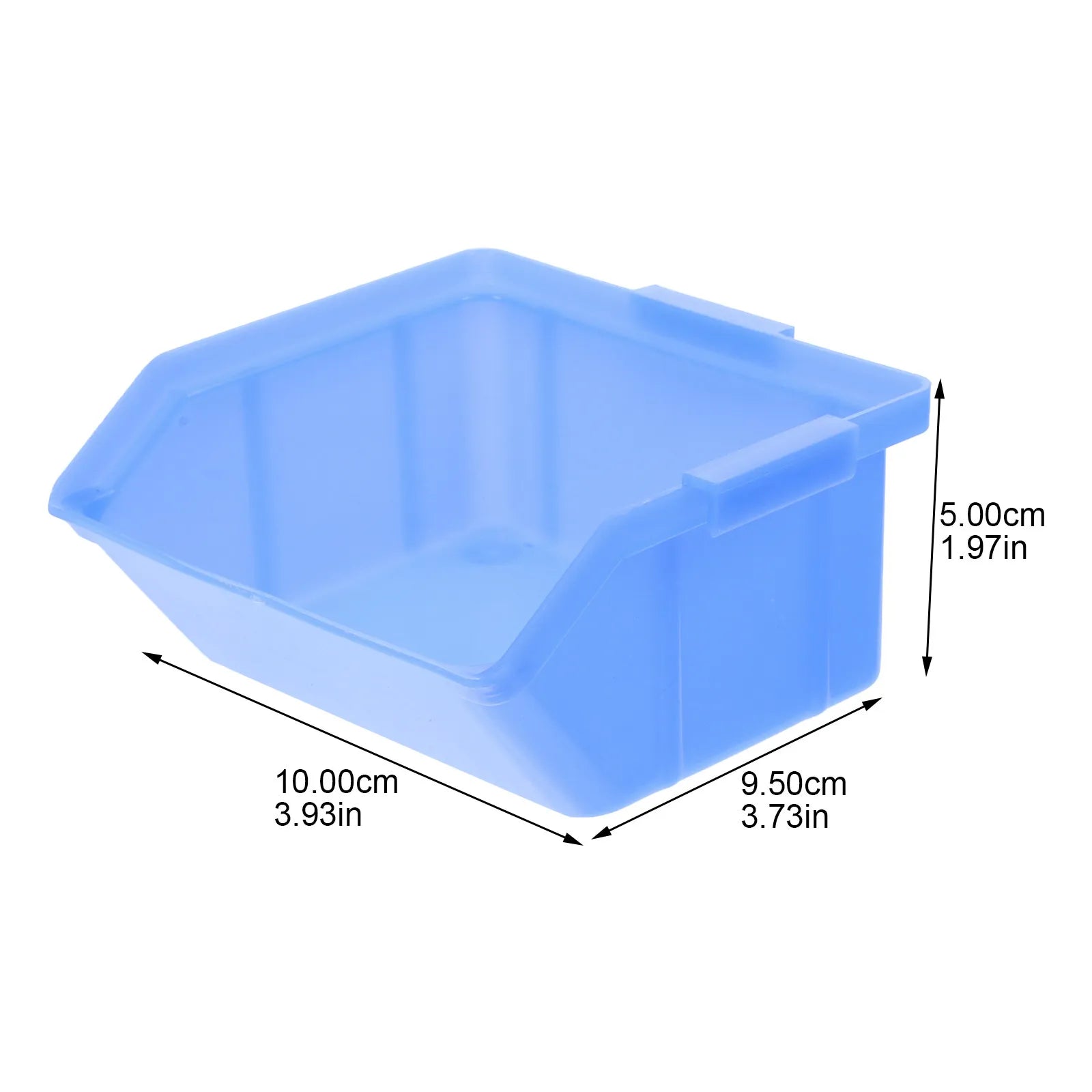 6Pcs Sturdy Plastic Parts Box for Workshop Tool Storage Home Office Organization Heavy Duty Component Storage Container Box