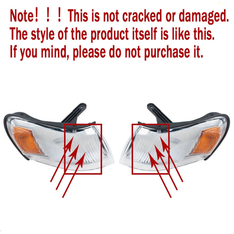 PMFC Front Corner Light Cover Turn Signal Lamp No Bulb For Toyota Corolla AE100 AE101 E100 1993 1994 1995 1996 1997 81611-12530