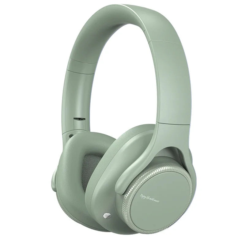 Rotary Volume Knob ANC Active Noise Cancelling Over-Ear Wireless Bluetooth6.0 Headphones Head Mounted Foldable Headset With Mic