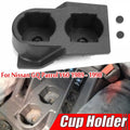 Front Console Dual Cup Holder For Nissan GQ Patrol Y60 1989-1998 High Quality Durable Cup Holder Black Insert Car Accessories