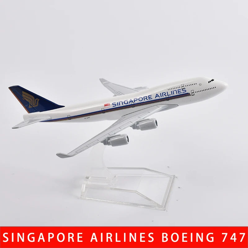 JASON TUTU 16cm Singapore Airlines Boeing B777 Airplane Model Airplane Diecast Metal 1/400 Scale Planes