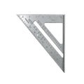 7-inch imperial set square, 90-degree reinforced silver set square, aluminium alloy carpenter’s measuring ruler