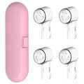 Reusable Toothbrush Travel Case and 4 Brush Heads Dustproof Covers Set, Compatible with Oral B & iO Series Electric Toothbrushes