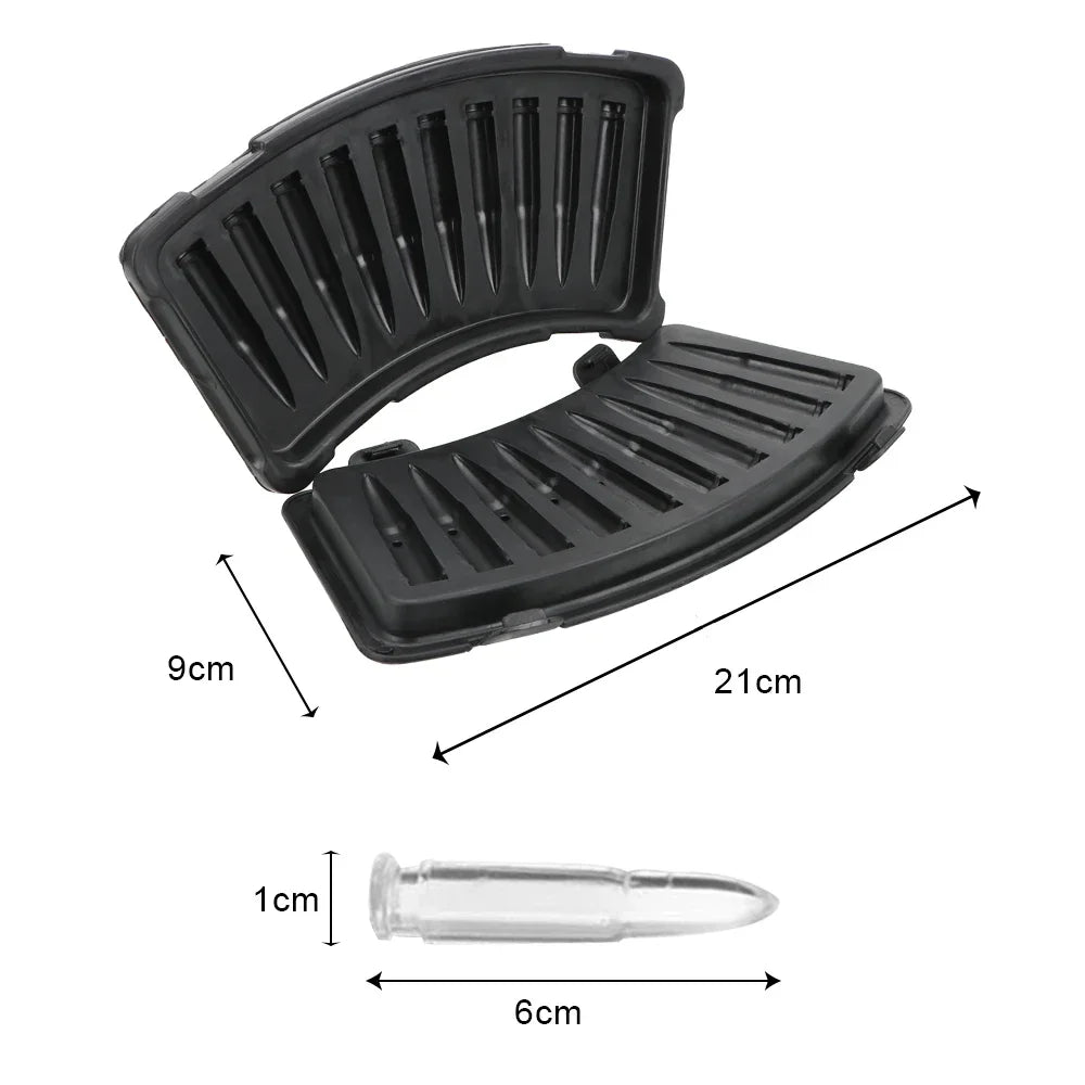 Gun Bullet Skull Ice Cube Maker DIY Bullet Ice Cube Tray Chocolate Mold Home Bar Accessories Whiskey Wine Ice Cream Tool