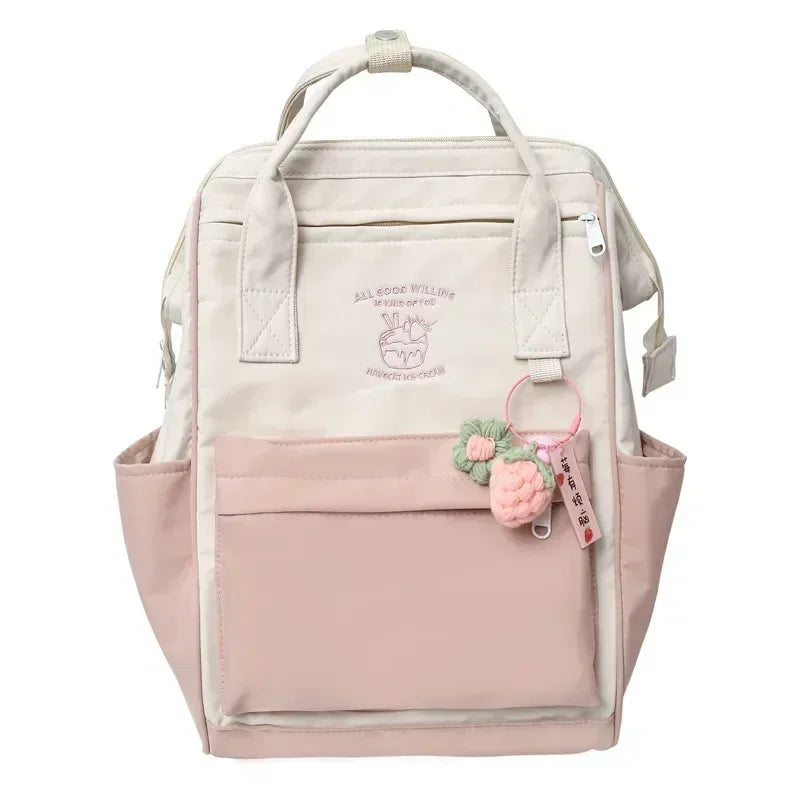 Japan Trend Backpack Kawaii Bag Waterproof Backpack Leisure School Bag for Girls Large Capacity Sports Weekend Travel Backpack