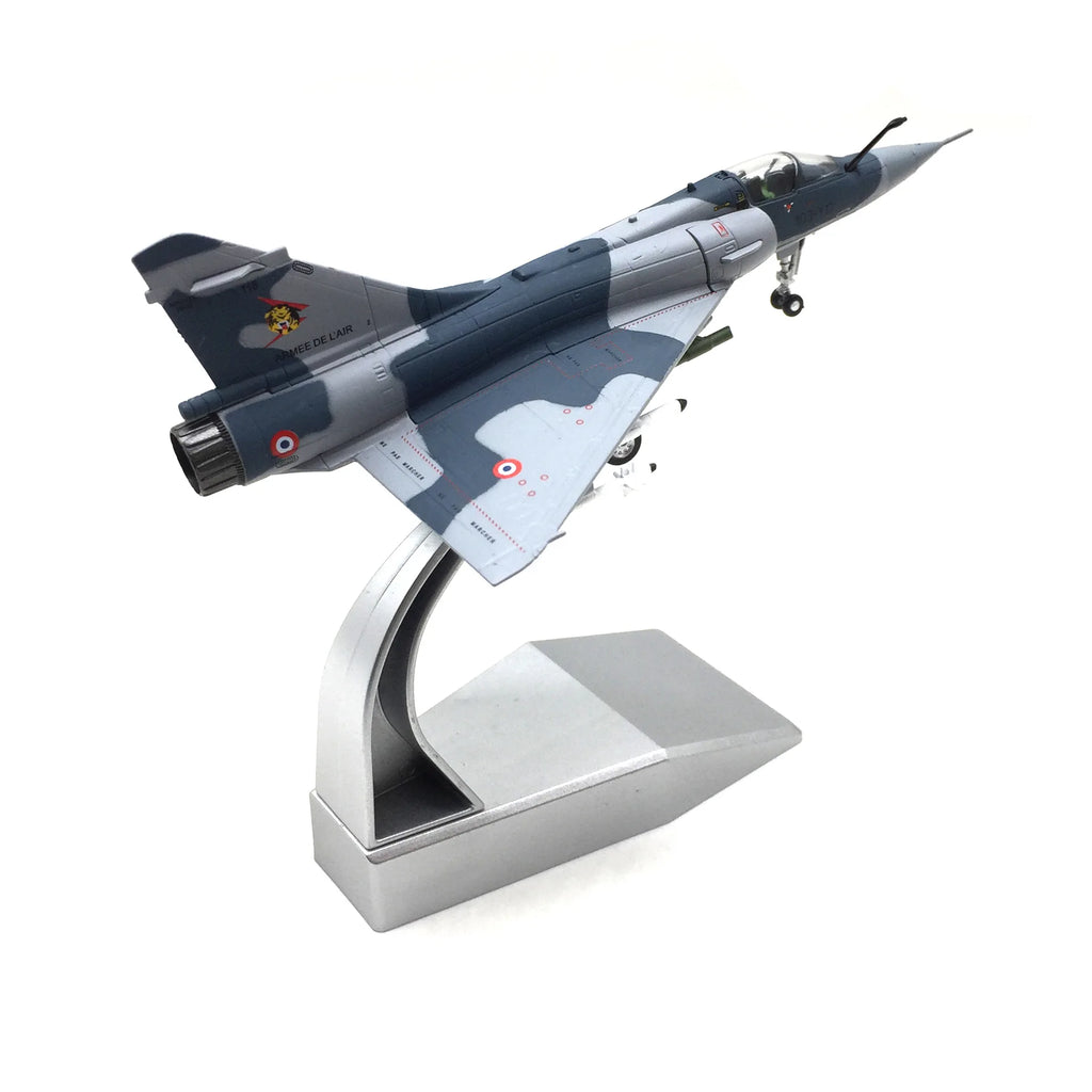 1:100 Scale Mirage 2000 France Fighter Model & Display Stand Collection Gift 2000 Alloy Model Plane Mini Decorative Home