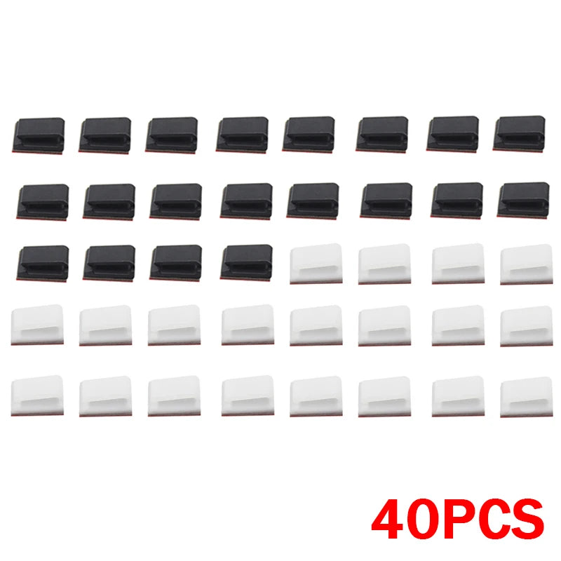 Light Strip Mounting Clips Self Adhesive Led Light Fasteners Mounting Holder Cable Clamp Organizer Led Fix Holder Clips