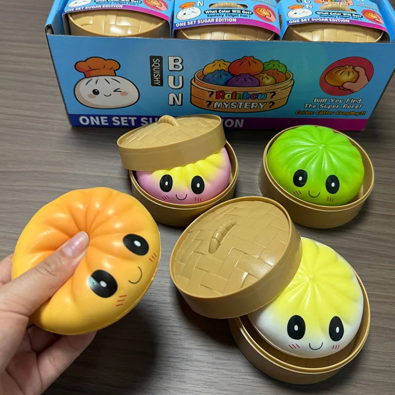 Kpop Squishy Dumpling Rumi Decompression Dumpling Hot Cartoon Movie Squeeze Fidget Ornaments Anti Stress Desk Accessories