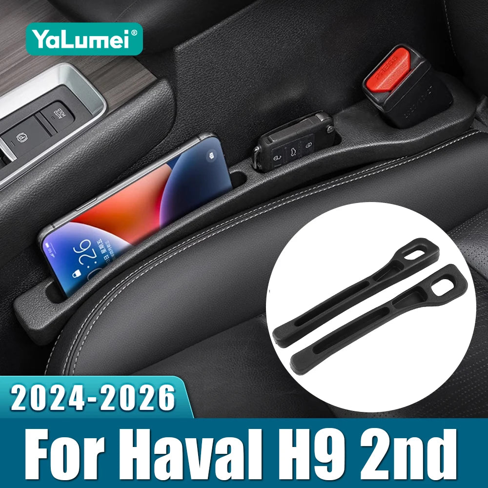 For Haval H9 2nd MKII 2024 2025 2026 2PCS Universal Car Seat Leak Proof Strips Gap Side Seam Storage Accessories