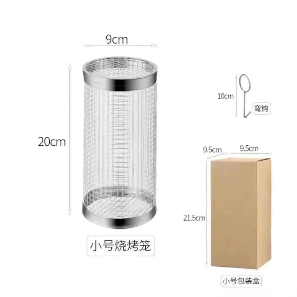 Stainless Steel BBQ Mesh Non Stick Grilling Basket Grill Mesh Mat Meat Vegetable Steak Picnic Party Barbecue Tool