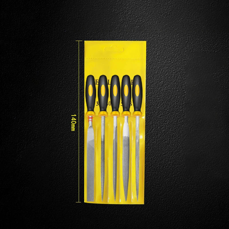 Premium Needle File Set-High-Carbon Steel Files Non-Slip Ergonomic Handles Precise Filing Wood Plastic Model Polishing Tool Set