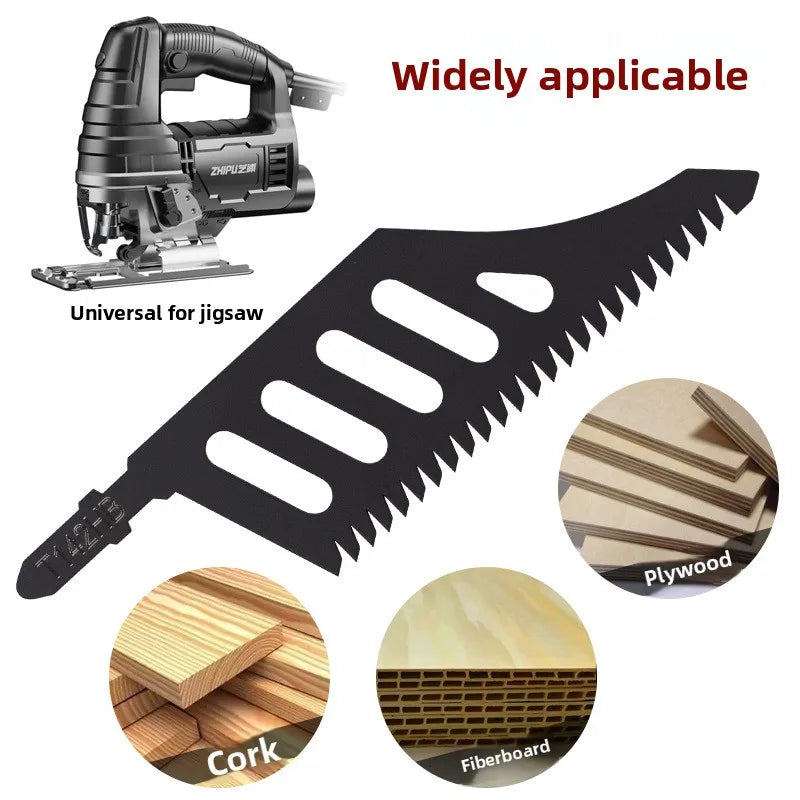 5pcs T142HB Jigsaw Blade Curved Scroll Saw Blades For Precision Cutting T Shank Flush Cut Replacement Jigsaw Blade