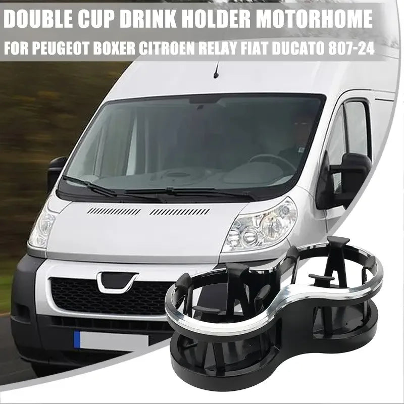 RV Drink Cup Holder Water Bottles Rack Car Interior Storage Accessories for Peugeot Boxer Fiat Ducato Citroen Relay 2006 2023