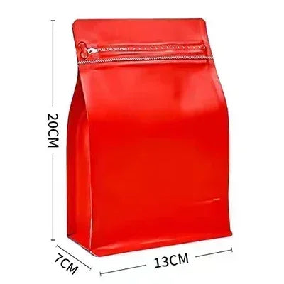 100pcs Wholesale 250g Coffee Bean Powder Bags with Valve Block Bottom 8oz Whey Protein Powder Food Packaging Food Storage Bags