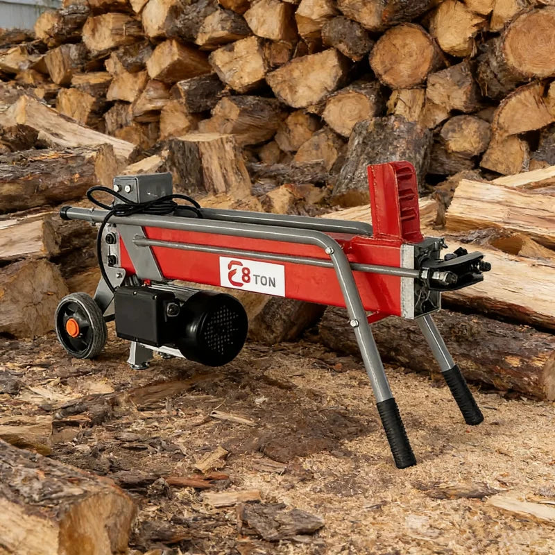 Customized Portable Hydraulic Wood Splitter 8t Power Electric Wood Processor Household Log Splitter Forestry Machinery
