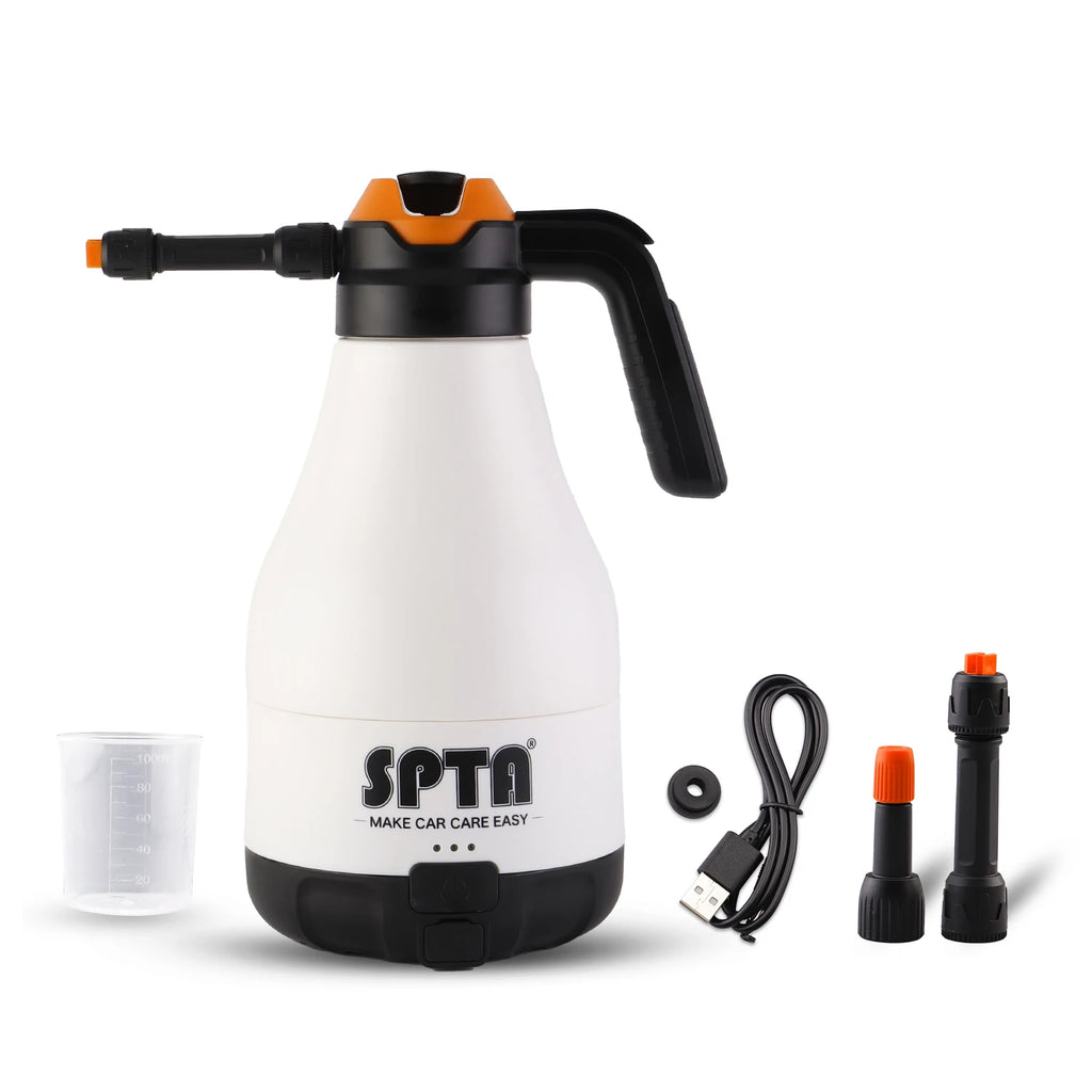 SPTA Cordless Car Wash Sprayer 8.4V 1.8L Foam Spray Special Device Watering Can Manual Pneumatic Corrosion Resistant Acid Alkali