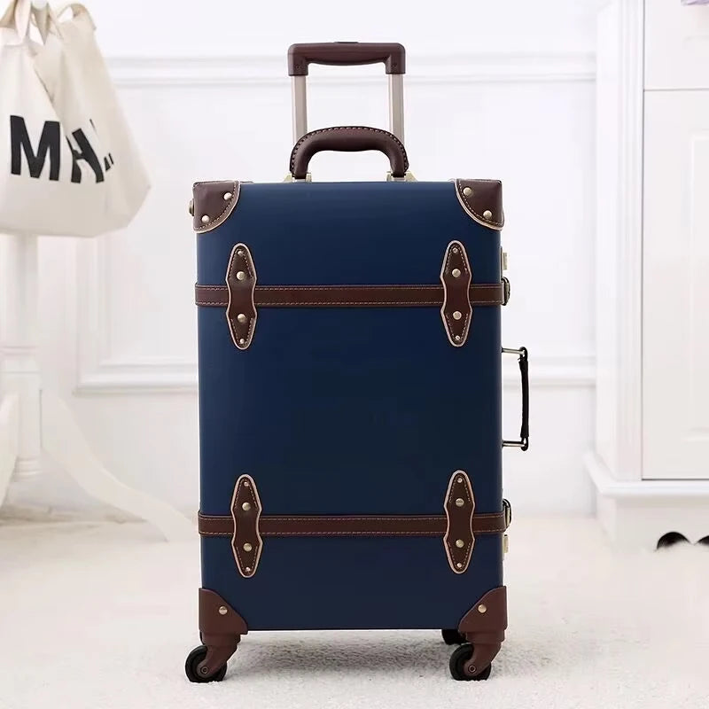 20'22'24'26'inch PU Leather Trolley Suitcases Travel Bags Valise Cabine Valiz Koffer Maletas Suitcase Carry On Rolling Luggage