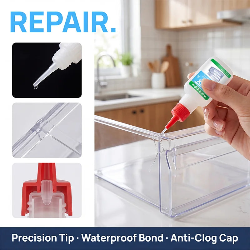 50 g of Oil-Based Instant Welding Glue; Ultra-Fast Drying; Strong Adhesive with Great Hold; Waterproof; Ideal for Repairs on Metal, Plastic, Wood, Glass and Rubber