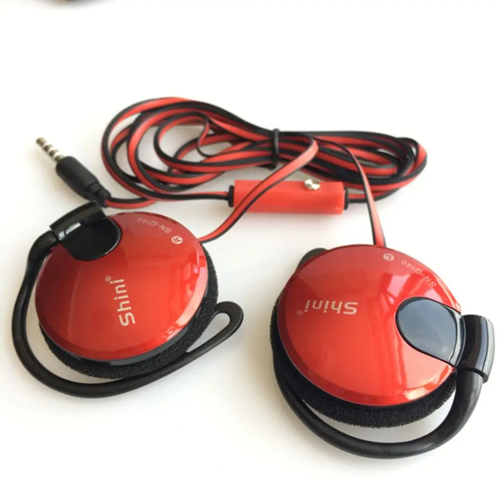 Bass Stereo Sport Wired Earpiece Ear Hook Headset Earphone Headphone