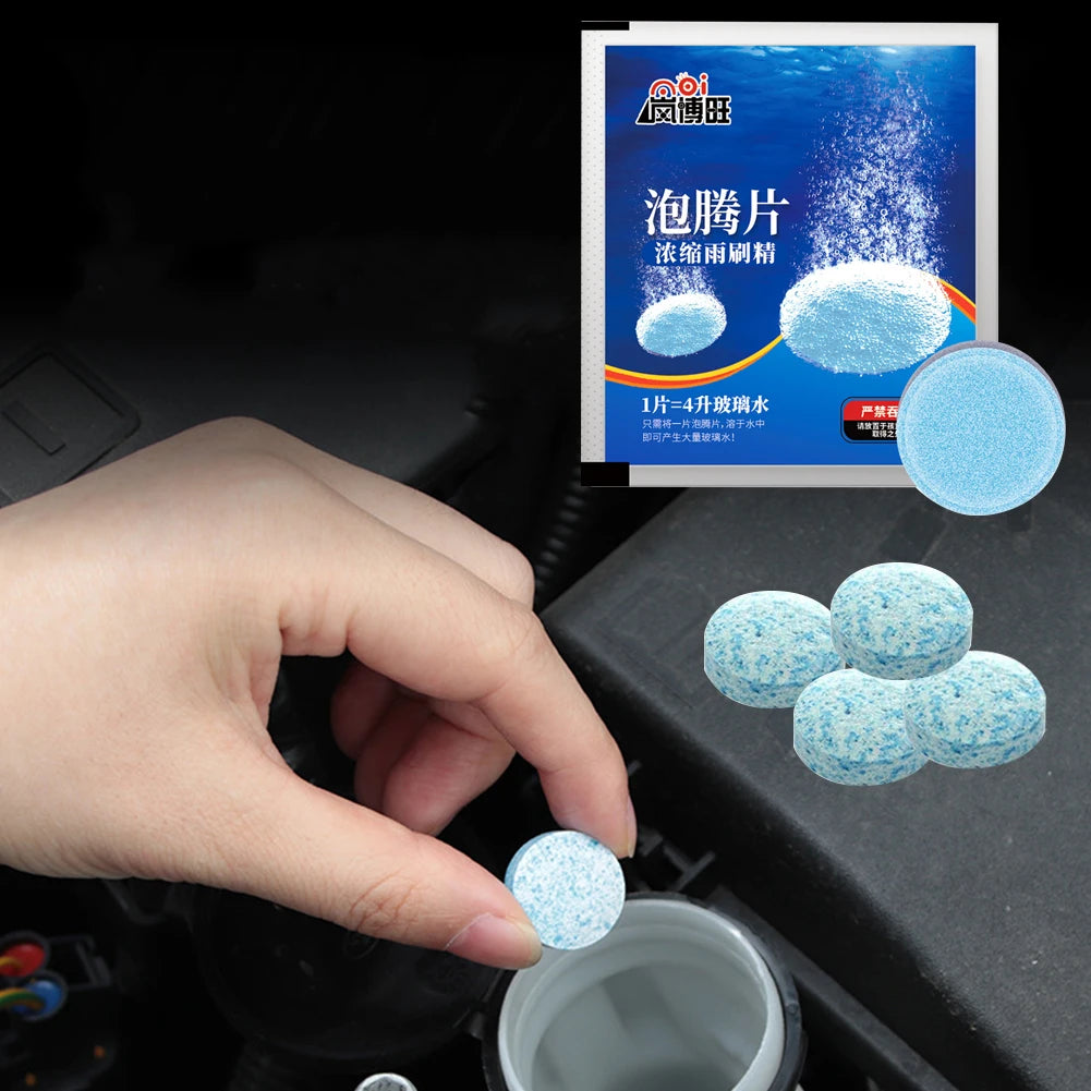 20-1PCS Concentrated Tablets Detergent Car Windscreen Wiper Solid Effervescent Tablets Cleaning Windshield Window Glass Cleaner