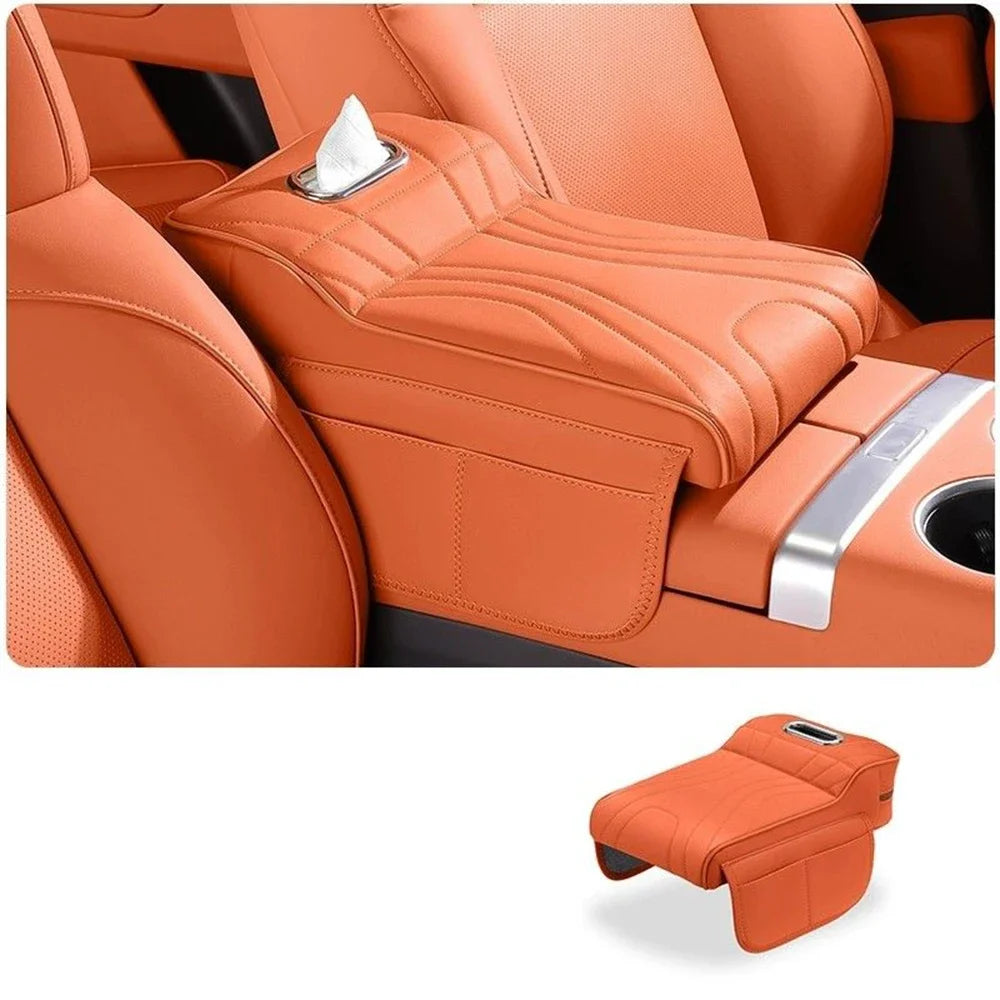Car Armrest Pad For Toyota Land Cruiser Prado LC250 2024 2025 Car Box Height Increase Protective Cover Storage Bag Auto Styling
