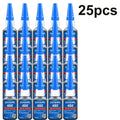 0.7Oz-20G 480 Black Ultra-Fast-Drying Black Cyanoacrylate Plastic Wood Metal Tire Rubber Shoe Tire Liquid Strong Adhesive Repair Glue Includes 1-25 Pieces of Glue Tubes